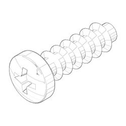 Dornbracht Befestigung, 4,8x16mm, 09303102290... DORNBRACHT-09303102290 4029011363184 (Abb. 1)