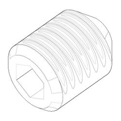 Dornbracht Befestigung Gewindestift, M4x5mm mit Innensechskant mit Ringschneide... DORNBRACHT-09311104490 4029011334993 (Abb. 1)