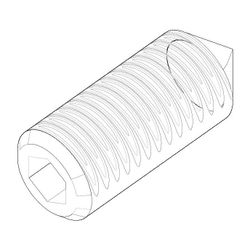 Dornbracht Gewindestift für Befestigung, M4x10mm Innensechskant mit Spitze, 093... DORNBRACHT-09311113490 4029011553455 (Abb. 1)
