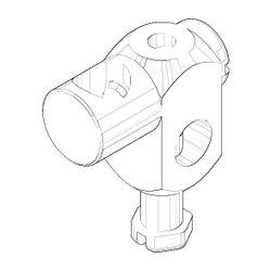 Dornbracht Gelenk für Ablaufgarnitur Ersatzteile 093401004 9x20x25mm platin... DORNBRACHT-093401004-08 4029011435928 (Abb. 1)