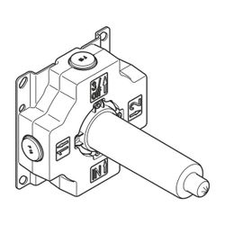Dornbracht Unterputz-Dreiwege-Umstellung Messing bleifrei 1x Anschluss IG 1/2" 3... DORNBRACHT-3520397090 4029011966736 (Abb. 1)