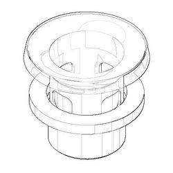 Dornbracht Kelch für 93x65mm, Platin gebürstet, 90110102600-06... DORNBRACHT-90110102600-06 4029011634673 (Abb. 1)