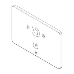 Dornbracht Abdeckung mit Umstellung Ersatzteile 90110109100 190x1209mm chrom... DORNBRACHT-90110109100-00 4029011539589 (Abb. 1)