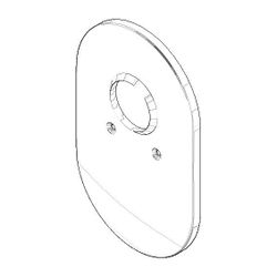 Dornbracht Abdeckung ohne Mengenregulierung, 151x241x16mm, Chrom, 9011020570... DORNBRACHT-90110205700-00 4029011417283 (Abb. 1)
