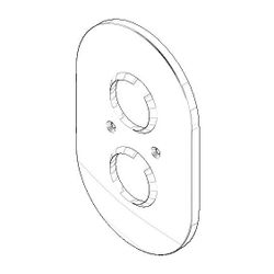 Dornbracht Abdeckung mit Mengenregulierung, 151x241x16mm, Chrom, 90110205800... DORNBRACHT-90110205800-00 4029011398575 (Abb. 1)