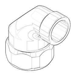 Dornbracht Anschluss, 28mm, 1/2", Chrom, 90110300600-00... DORNBRACHT-90110300600-00 4029011403545 (Abb. 1)