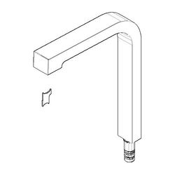 Dornbracht Auslauf, M24x1 235x330mm, Chrom, 90110609803-00... DORNBRACHT-90110609803-00 4029011662591 (Abb. 1)