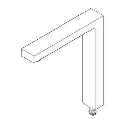 Dornbracht Auslauf, 221x199x36mm, 4,54l/min, Platin gebürstet, 90110619207-0... DORNBRACHT-90110619207-06 4029011662669 (Abb. 1)
