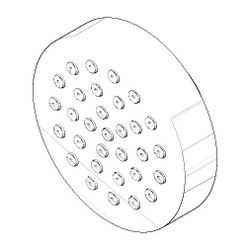 Dornbracht Sprayface für Seitenbrausen, 55x12mm, Dark Platinum gebürstet, 90... DORNBRACHT-90120502700-99 4029011744969 (Abb. 1)