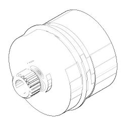 Dornbracht Griff Rastbuchsenaufnahme, 29x26mm, Weiß matt, 90121200700-10... DORNBRACHT-90121200700-10 4029011707377 (Abb. 1)