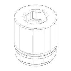 Dornbracht Hülse mit Sicherungseinrichtung, 20,8x23mm, 9017011880090... DORNBRACHT-9017011880090 4029011672934 (Abb. 1)