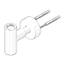 Dornbracht Befestigung für Brausestand, Chrom, 90171103701-00... DORNBRACHT-90171103701-00 4029011403996 (Abb. 1)