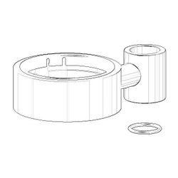 Dornbracht Halter Ersatzteile 90172062000 65x33x111mm chrom... DORNBRACHT-90172062000-00 4029011401527 (Abb. 1)