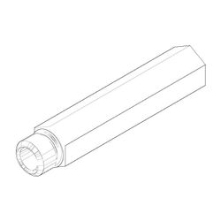 Dornbracht Haube/Hülse, 13x11x58mm, 9018400210090... DORNBRACHT-9018400210090 4029011646362 (Abb. 1)