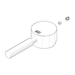Dornbracht Griff für Waschtisch-Standarmatur, 90x145x90mm, Chrom, 9020620450... DORNBRACHT-90206204500-00 4029011456589 (Abb. 1)