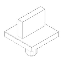 Dornbracht Griff für Unterputzventil, 60x60x75mm, Chrom, 90207800202-00... DORNBRACHT-90207800202-00 4029011684524 (Abb. 1)