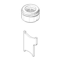 Dornbracht Luftsprudler mit Schlitz, M24x1 5,7l/min, Chrom, 90230102608-00... DORNBRACHT-90230102608-00 4029011662430 (Abb. 1)