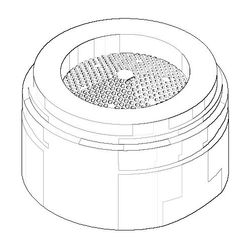 Dornbracht Luftsprudler, M24x1-AG, 5,7l/min, Platin gebürstet, 90230111803-0... DORNBRACHT-90230111803-06 4029011662409 (Abb. 1)