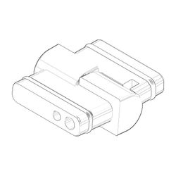 Dornbracht Gelenk für Bidet, 40x38x14mm, Chrom, 90240208300-00... DORNBRACHT-90240208300-00 4029011633256 (Abb. 1)