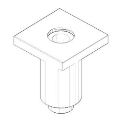 Dornbracht Gewindeschaft, Chrom 55x55x9mm, 90277802300-00... DORNBRACHT-90277802300-00 4029011631023 (Abb. 1)