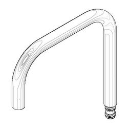 Dornbracht Auslauf eckig, 200mm, 7l/min, Chrom, 90282220800-00... DORNBRACHT-90282220800-00 4029011586637 (Abb. 1)
