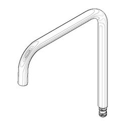 Dornbracht Auslauf eckig, 235mm, 5,7l/min, Messing gebürstet, 90282220902-28... DORNBRACHT-90282220902-28 4029011906848 (Abb. 1)