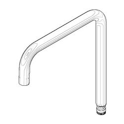 Dornbracht Auslauf eckig Ersatzteile 90282221201 240mm 8 l/min platin matt... DORNBRACHT-90282221201-06 4029011644085 (Abb. 1)
