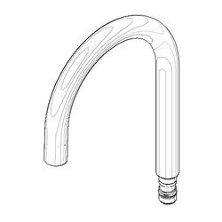 Dornbracht Auslauf, 135mm, 4,54l/min, Weiß matt, 90282221702-10... DORNBRACHT-90282221702-10 4029011923968 (Abb. 1)