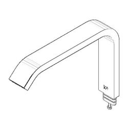 Dornbracht Auslauf 220mm, Platin gebürstet, 90282224500-06... DORNBRACHT-90282224500-06 4029011691058 (Abb. 1)