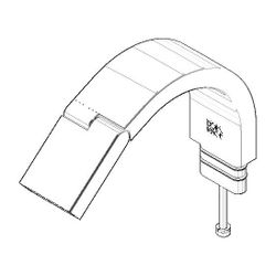 Dornbracht Auslauf, 35x125x128mm, Messing gebürstet, 90282226500-28... DORNBRACHT-90282226500-28 4029011934643 (Abb. 1)