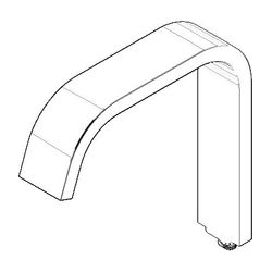 Dornbracht Auslauf, 35x166x161mm, Platin matt, 90282226600-06... DORNBRACHT-90282226600-06 4029011689536 (Abb. 1)