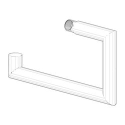 Dornbracht Halter, 152x80x14mm, Chrom, 90282264000-00... DORNBRACHT-90282264000-00 4029011535383 (Abb. 1)