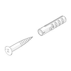 Dornbracht Befestigungssatz Holzschraube, 4,5x30mm, 9030310010090... DORNBRACHT-9030310010090 4029011646201 (Abb. 1)