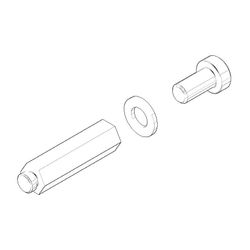 Dornbracht Befestigung, 8x7x30mm, 9031115540090... DORNBRACHT-9031115540090 4029011646218 (Abb. 1)