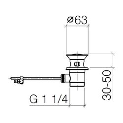 Dornbracht Ablaufgarnitur Ersatzteile 1 1/4" 04110100100 matt weiß... DORNBRACHT-04110100100-10 4029011519901 (Abb. 1)