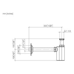 Dornbracht Geruchverschluss Madison G 1 1/4" 80mm Dark, Bronze gebürstet, 10040... DORNBRACHT-10040970-43 4099477487915 (Abb. 1)