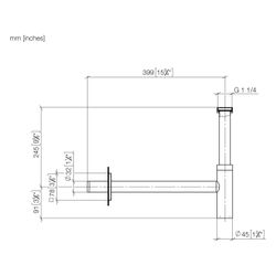 Dornbracht Geruchverschluss 1 1/4" eckig, Gold gebürstet PVD, 10060780-37... DORNBRACHT-10060780-37 4099477431529 (Abb. 1)