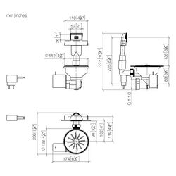 Dornbracht Ab- und Überlaufgarnitur elektrisch Serienneutral 10410003 Edelstahl... DORNBRACHT-10410003-85 4029011784156 (Abb. 1)