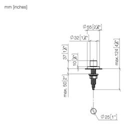 Dornbracht Exzenterbetätigung mit Drehknopf für ein Becken inkl. Adapter für Bo... DORNBRACHT-10710970-43 4099477487939 (Abb. 1)