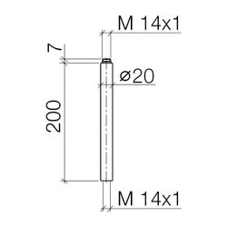 Dornbracht Verlängerung für Standbrause Serienneutral 12120970 platin matt... DORNBRACHT-12120970-06 4029011376375 (Abb. 1)