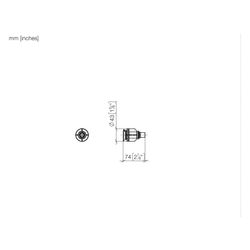 Dornbracht Verlängerung 46mm für Xtool Thermostatmodul 35 503/511/521/531/524/53... DORNBRACHT-1217897090 4029011427510 (Abb. 1)