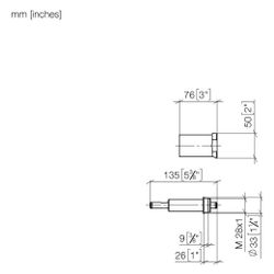 Dornbracht Verlängerung Serienneutral 12179970 25mm... DORNBRACHT-1217997090 4029011479601 (Abb. 1)