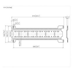 Dornbracht Montageschiene Symetrics xGRID 555x135x12mm, 1 Stück... DORNBRACHT-1236097090 4099477015385 (Abb. 1)