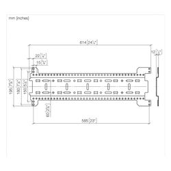 Dornbracht Montageschiene Symetrics xGRID 555x135x12mm, 3 Stück... DORNBRACHT-1238097090 4099477015408 (Abb. 1)