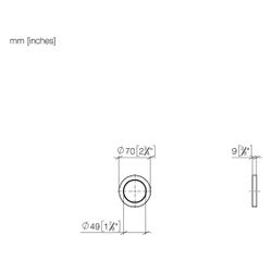 Dornbracht Rosette Serienneutral 12720660 platin matt... DORNBRACHT-12720660-06 4029011908538 (Abb. 1)
