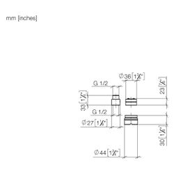 Dornbracht Verlängerung 20mm für 35 860 970 90... DORNBRACHT-1286997090 4029011857430 (Abb. 1)