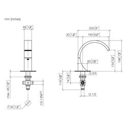Dornbracht CYO Waschtisch-Standauslauf ohne Ablaufgarnitur 13717811 platin/plat... DORNBRACHT-13717811-36 4029011847837 (Abb. 1)
