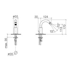 Dornbracht Tara Auslauf für Bidet 13900892 chrom... DORNBRACHT-13900892-00 4029011519949 (Abb. 1)