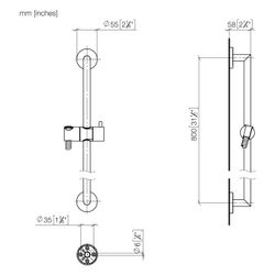 Dornbracht Meta Duschgarnitur ohne Handbrause 26413625 chrom... DORNBRACHT-26413625-00 4029011887765 (Abb. 1)