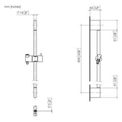 Dornbracht Duschgarnitur Serienneutral 26413979 schwarz matt... DORNBRACHT-26413979-33 4029011921322 (Abb. 1)